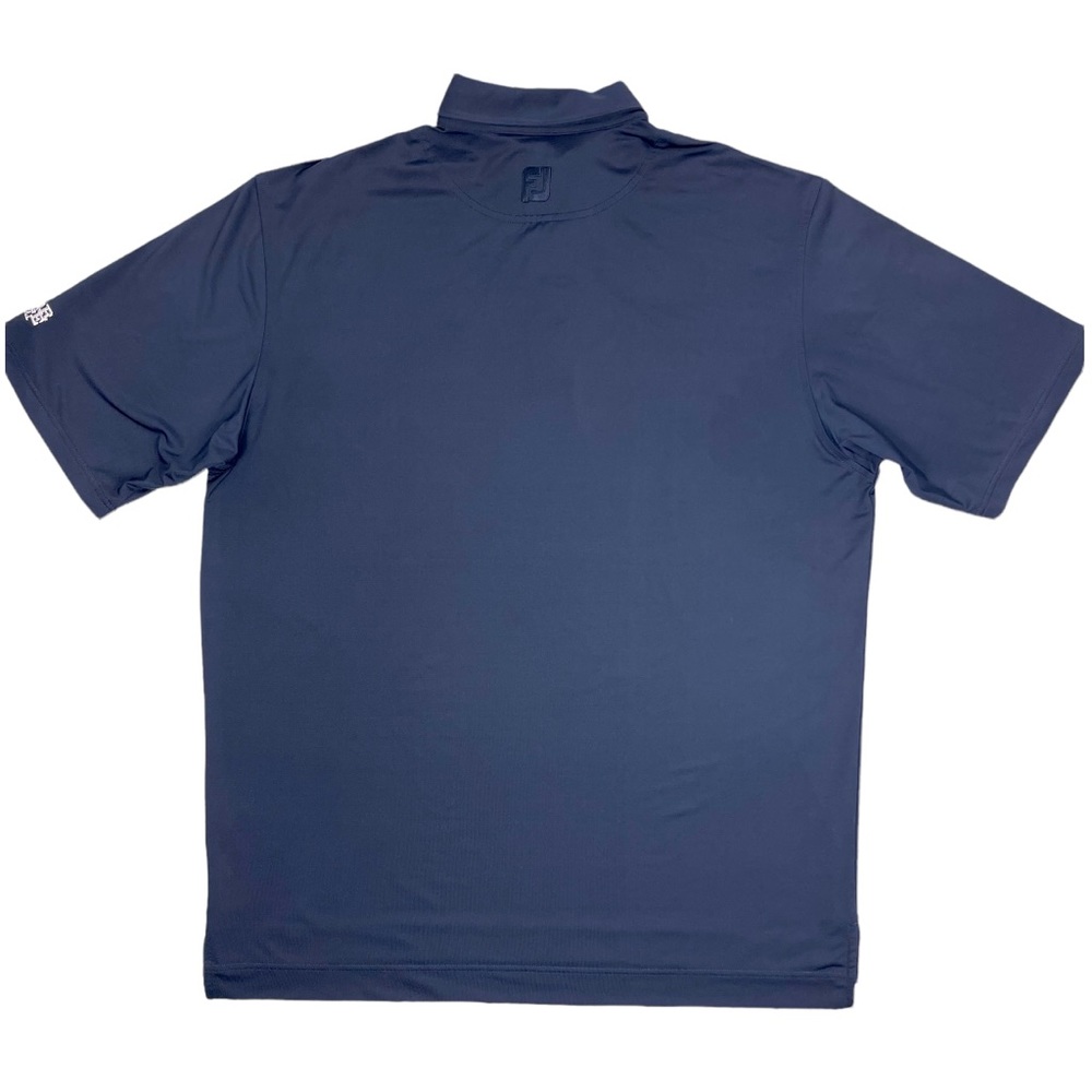Footjoy Men’s Navy Cider Ridge Golf Club Solid Lisle Self Collar Pro Dry Polo XL - Picture 4 of 10